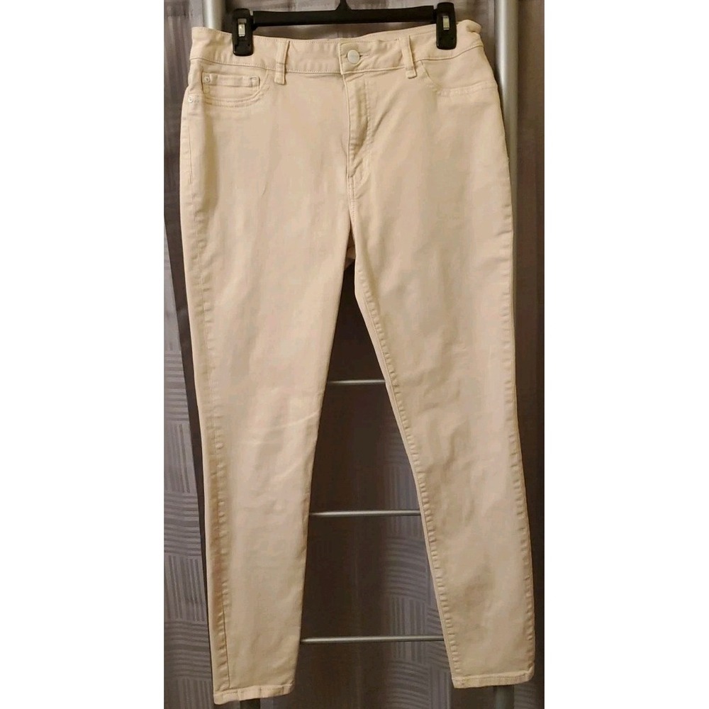 Warp Weft Women's Jeans JFK New‎ York City Skinny Size 12 (Measures 31x28 ) Pink